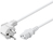 Goobay 95141 câble électrique Blanc 3 m Prise d'alimentation type F IEC C13