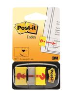 Zakładki indeksujące POST-IT® z nadrukiem „znak zapytania” (680-32R), PP, 25,4x43,2mm, 50 kart.