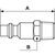 PREVOST Stecker für Pneumatik-Schnellverbindungskupplung Behandelter Stahl, G1/2 Stecker, Mit Gewinde ISO B8