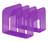 Durable TREND Magazine Stand Desk File Holder Book Organiser | Clear Purple