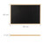 Relaxdays Kreidetafel mit Holzrahmen, abwischbare Tafel, Büro Memoboard, Wandtafel zum Aufhängen, 40 x 60 cm, schwarz