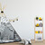 Relaxdays Badregal, 4 Ablagen, Regal aus Bambus & MDF, HBT: 123 x 43 x 30 cm, Standregal Badezimmer, Küche, natur/weiß