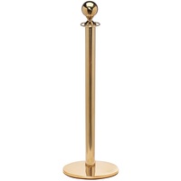 Elegance Ball Top Rope Barrier Post - Polished Brass