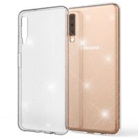 NALIA Custodia Glitter compatibile con Samsung Galaxy A7 2018, Ultra-Slim Cellulare Silicone Gomma Cover Protettiva, Morbido Sottile Telefono Protezione Gel Case per Smartphone ...
