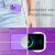 NALIA Klare Neon Handy Hülle für iPhone 12 Pro, Bunt Durchsichtig Case Cover TPU Lila