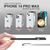 NALIA Cover di Vetro Aspetto del Marmo compatibile con iPhone 14 Pro Max Custodia, Infrangibile Resistente ai Graffi Anti-Impronta, 9H Tempered Glass & Bordi Silicone, Copertura...