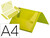 Carpeta liderpapel portadocumentos gomas polipropileno din a4 amarillo fluor opaco lomo 25 mm