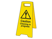 Caution Cleaning In Progress - Heavy Duty 'A' Board