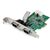 2-Port Pci Express Rs232 Serial Adapter Card - Pcie Rs232 Serial Host Controller Card - Pcie To Dual Serial Db9 Card - 16950 Uart -