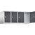 Altillo CLASSIC, 4 compartimentos, anchura de compartimento 300 mm, gris luminoso / gris negruzco.