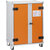 Armario de seguridad para carga de baterías PREMIUM, con pies, altura 1110 mm, 400 V, naranja/gris.
