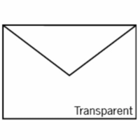 Briefumschlag C6 Nassklebung Transparent Hochweiß