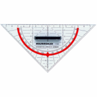 Geometrie-Dreieck 16 cm Kunststoff mit abnehmbaren Griff