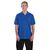 Nisbets Unisex Polo Shirt in Blue - Polycotton with Ribbed Cuffs on Sleeve - M