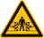 Sicherheitskennzeichnung - Warnung vor Quetschgefahr, Gelb/Schwarz, 10 cm
