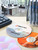 Etiquetas blancas con orificio grande para CD