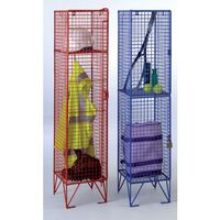 Midi-size wire mesh lockers