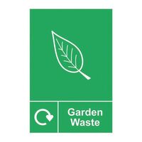 Garden waste recycling sign