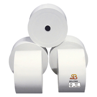 Rotolo per distributori self service - 59,5 mm x 120 m - diametro esterno 95 mm - anima 12 mm - 55 gr - carta termica BPA free - Sabacart