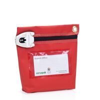 Versapak T2 High Secure Reusable Cash Bag small Red