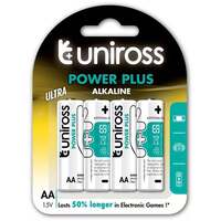 Uniross Power Plus LR6/4BP 1,5V AA/ceruza tartós alkáli elem 4db/cs (LR6-UALKAAPP4)