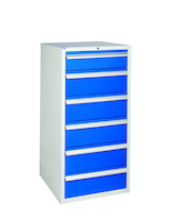 SPARTEX SUC1206065EB EUROSLIDE 6 DRAWER 1X150MM 5X200MM-650D BLUE