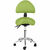 Krzesło kosmetyczne siodłowe z oparciem obrotowe regulowane BERLIN - zielone