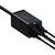 Szybka uniwersalna ładowarka sieciowa GaN 2x USB-C 2x USB 100W QC 4.0+ AFC czarny