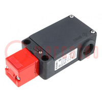 Safety switch: bolting; FS; NC x2 + NO; IP66; plastic; black,red