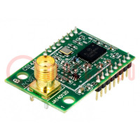 Module: RF; 868÷870MHz; UART; -112dBm; 2,2÷3,6VDC; 20dBm; SMD; SMA