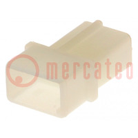 Plug; wire-board; male; Commercial MATE-N-LOK; 5.08mm; PIN: 2; 250V