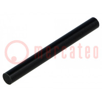 Adapter; thermoplastic; Øshaft: 6mm; Shaft len: 60mm; black