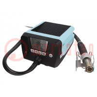 Hot air soldering station; digital,with push-buttons; 900W
