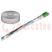 Cordon: de mesure; chainflex® CF884,hybride; vert; corde; Cu; PVC