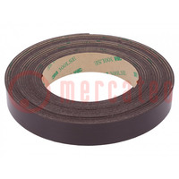 Tape: magnetische; W: 19mm; L: 5m; Thk: 1,55mm; rubber