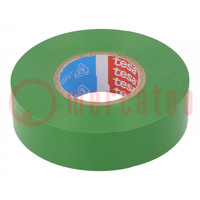 Tape: electrical insulating; W: 19mm; L: 20m; Thk: 0.15mm; green