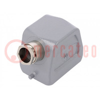 Enclosure: for HDC connectors; size 6; Locking: for latch; M20