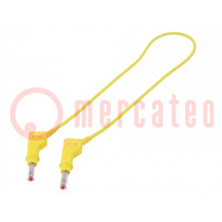 Connection cable; 32A; banana plug 4mm,both sides; Len: 0.5m