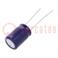 Kondensator: elektrolytisch; THT; 1000uF; 16VDC; Ø10x16mm; ±20%