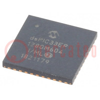 IC: dsPIC-Mikrocontroller; 128kB; 16kBSRAM; QFN44; DSPIC; 0,65mm