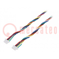 Cable; JST SH; 400mm; PIN: 6; 28AWG