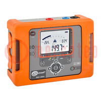 Meter: insulation resistance; LCD; VAC: 0÷299.9V,300÷750V; IP65