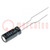 Capacitor: electrolytic; 1uF; 50VDC; Ø5x11mm; Pitch: 2.5mm; tape