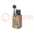 Limit switch; lever R 38mm, metal roller Ø17,5mm; DPDB; 10A