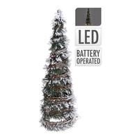 Abeto ratán Navidad - 60 cm - 30 LED