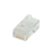 ROLINE Cat.5e (Class D) Modular Plug, 8p8c, UTP, for Stranded Wire, 10 pcs.