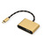 ROLINE GOLD Display Adapter USB Type C - VGA + HDMI