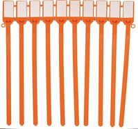 Rohr- und Kabelkennzeichnungsbänder - Orange, 6 x 196 mm, Nylon, Kabel, Rohre