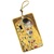 Ajándékkísérő kártya Fridolin Gustav Klimt ´A csók´ arany szegéllyel 10 db/csomag