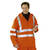 Warnschutzbekleidung Regenjacke, orange, wasserdicht, Gr. S-XXXXL Version: L - Größe L